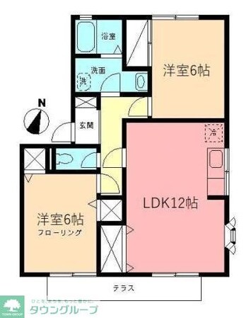 サンフレアAの物件間取画像